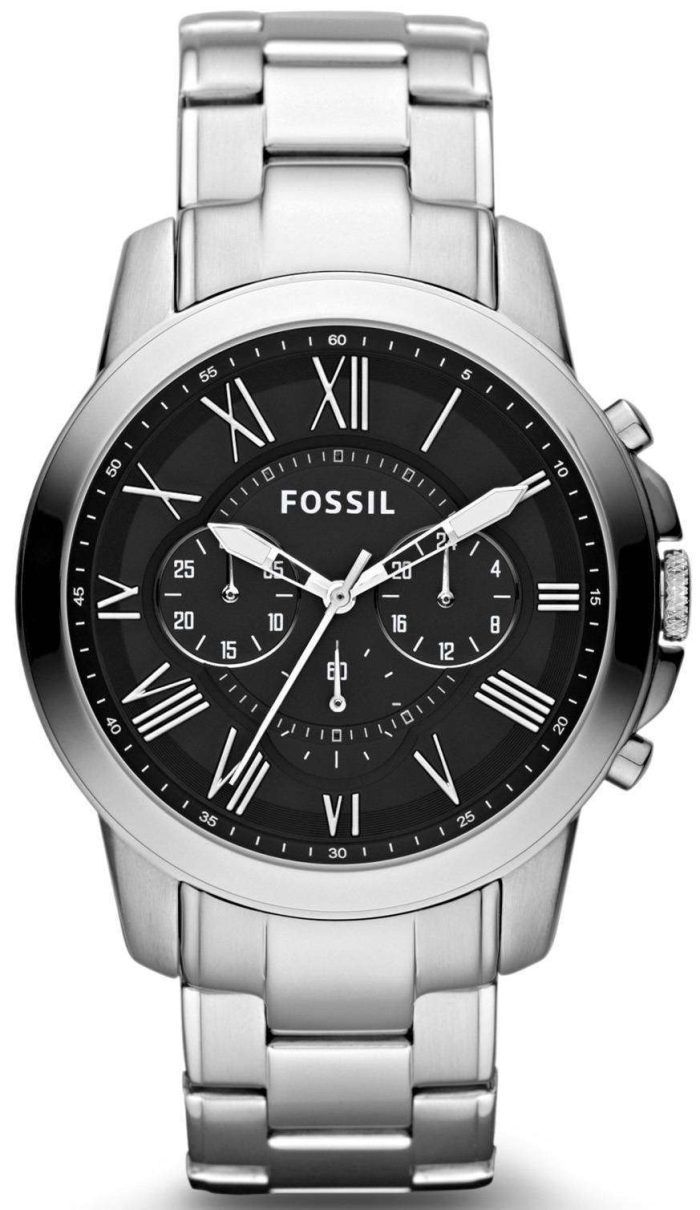 Fossil Grant Chronograph Black Dial FS4736 Mens Watch
