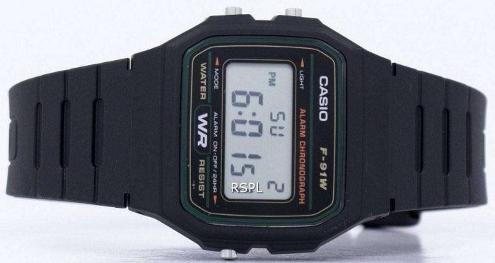 Casio Classic Sports Chronograph Alarm F-91W-3SDG F-91W-3 Men's Watch