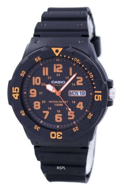 Casio Quartz Analog Black Dial MRW-200H-4BVDF MRW-200H-4BV Mens Watch