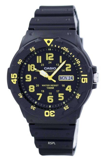 Casio Quartz Analog Black Dial MRW-200H-9BVDF MRW-200H-9BV Mens Watch