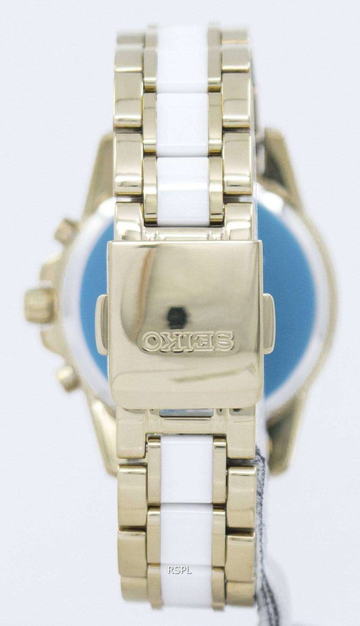 Seiko Sportura Chronograph Quartz Tachymeter SNDX02 SNDX02P1 SNDX02P Women's Watch