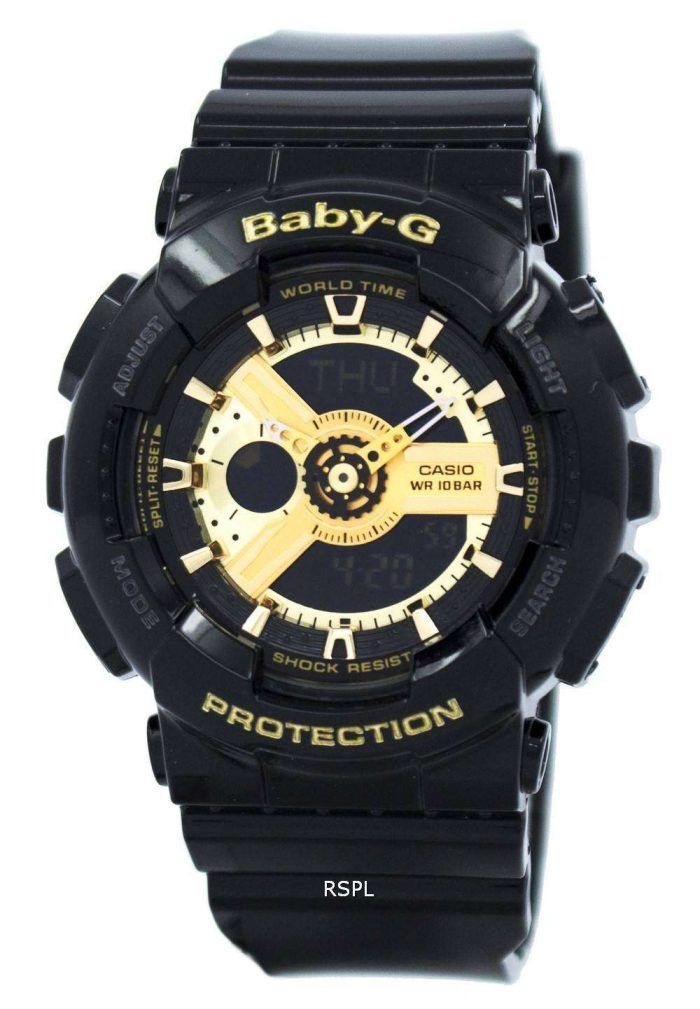 Casio Baby-G World Time Analog Digital BA-110-1A Womens Watch