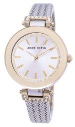 Anne Klein Quartz Diamond Accents 1907SVTT Women's Watch