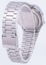 Casio Digital Alarm Chrono Stainless Steel A168WA-1WDF A168WA-1W Unisex Watch