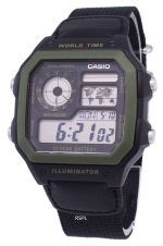 Casio Youth Series Digital World Time AE-1200WHB-1BVDF AE-1200WHB-1BV Mens Watch