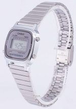 Casio Digital Stainless Steel Alarm Timer LA670WA-7DF LA670WA-7 Womens Watch