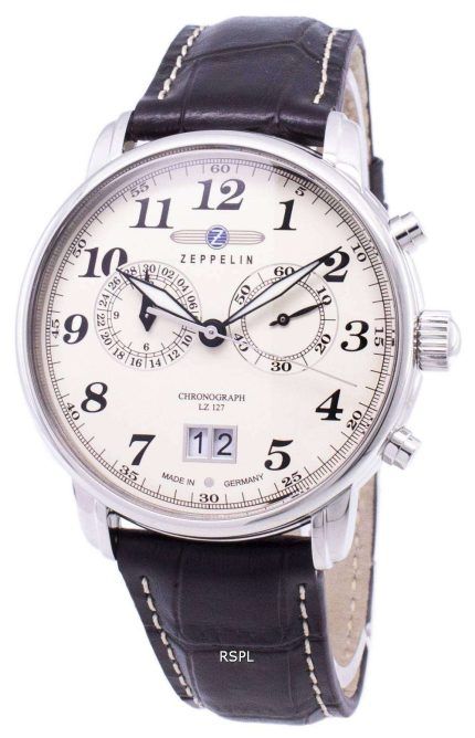 Zeppelin Series LZ127 Graf Germany Made 7684-5 76845 Men's Watch