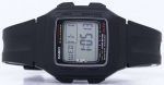 Casio Digital 5 Alarms Dual Time Illuminator F-201WA-1ADF F-201WA-1A Mens Watch