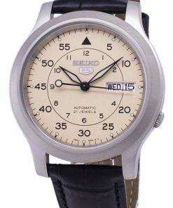 Seiko 5 Military SNK803K2-SS1 Automatic Black Leather Strap Men's Watch
