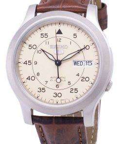 Seiko 5 Military SNK803K2-SS2 Automatic Brown Leather Strap Men's Watch