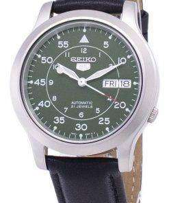 Seiko 5 Military SNK805K2-SS3 Automatic Black Leather Strap Men's Watch