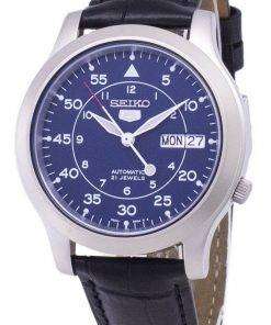 Seiko 5 Military SNK807K2-SS1 Automatic Black Leather Strap Men's Watch