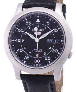 Seiko 5 Military SNK809K2-SS3 Automatic Black Leather Strap Men's Watch
