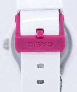 Casio Analog Hot Pink White Dial LRW-200H-4BVDF LRW-200H-4BV Womens Watch