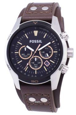 Fossil Coachman Chronograph Black Dial Brown Leather CH2891 Mens Watch