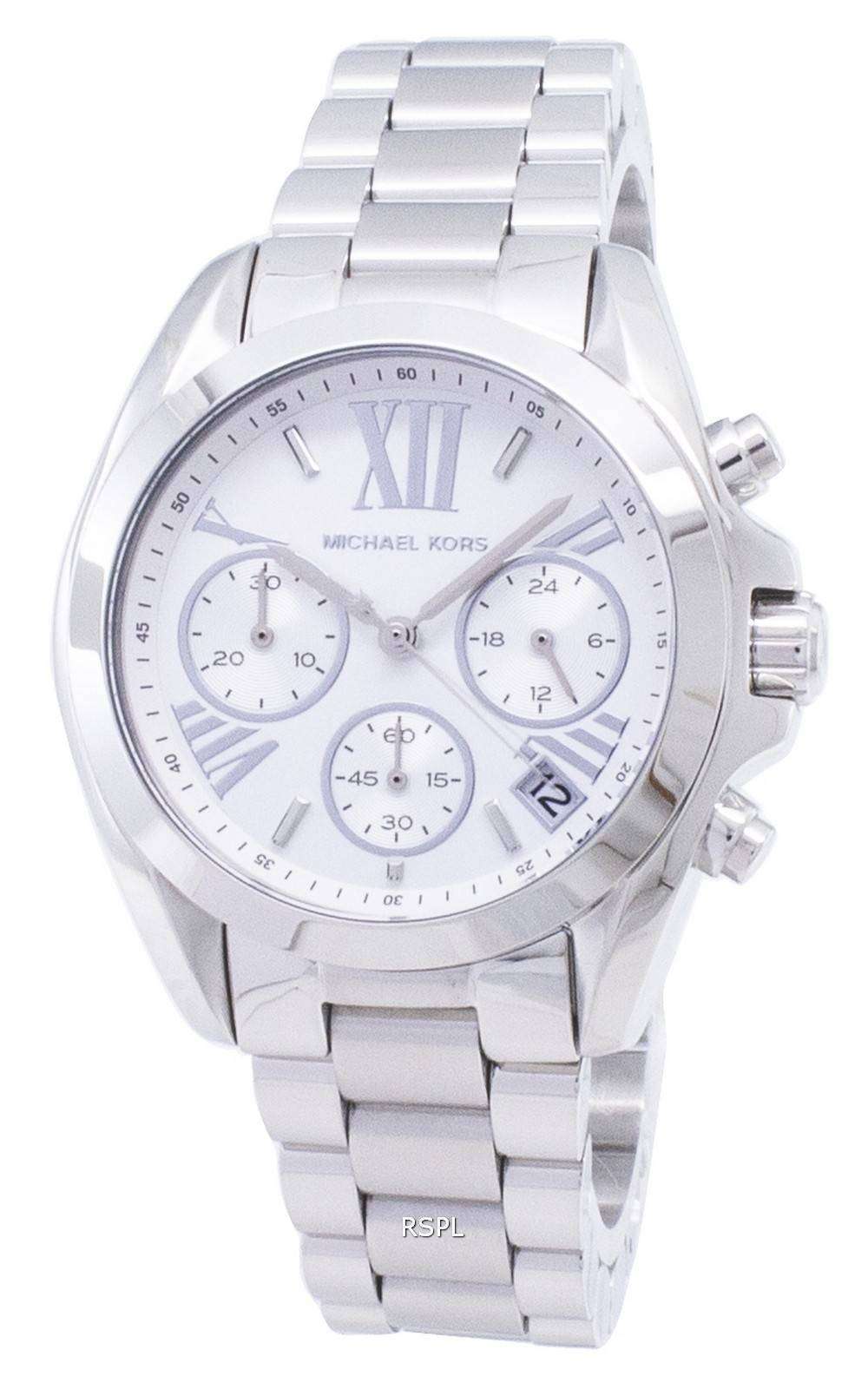 Michael Kors Bradshaw Chronograph Silver Dial MK6174 Womens Watch