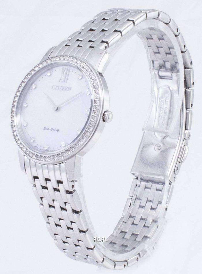 Citizen Eco-Drive EX1480-82D Diamond Accents Analog Women's  Watch