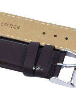 Dark Brown Ratio Brand Leather Strap 22mm For SKX007, SKX009, SKX011, SNZG07, SNZG015