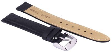 Black Ratio Brand Leather Strap 18mm