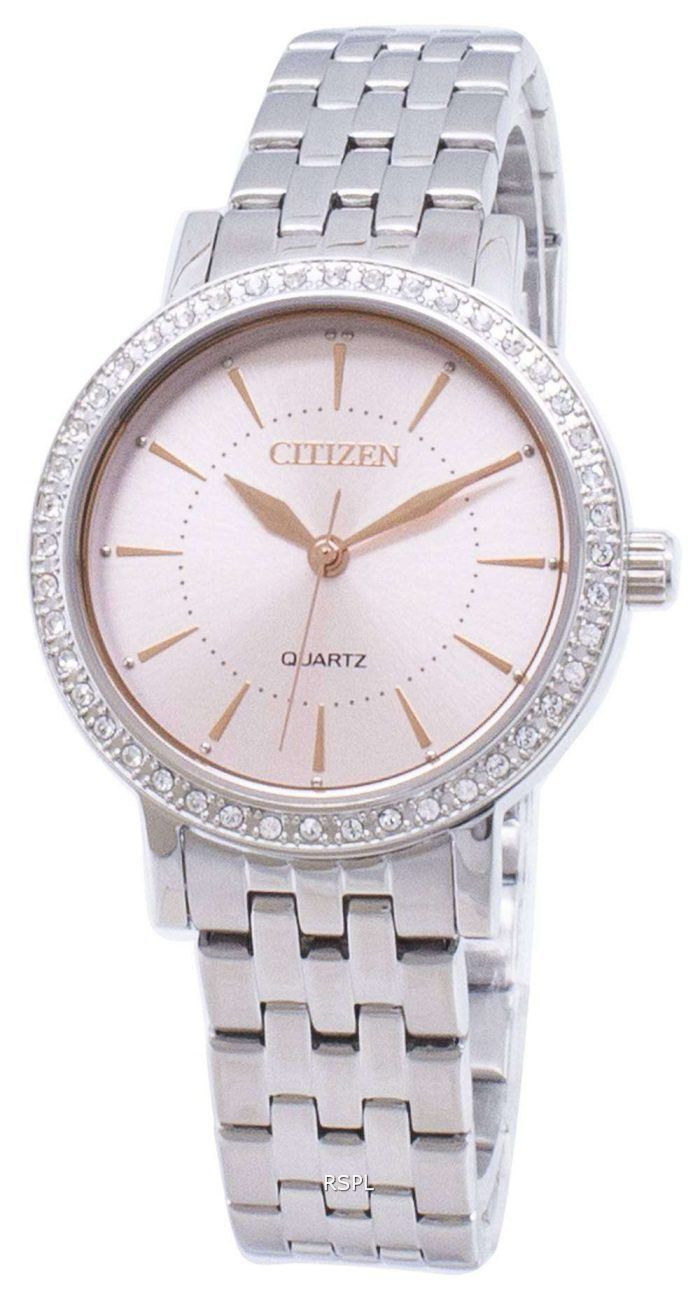 Citizen Quartz EL3041-87X Analog Diamond Accent Women's Watch