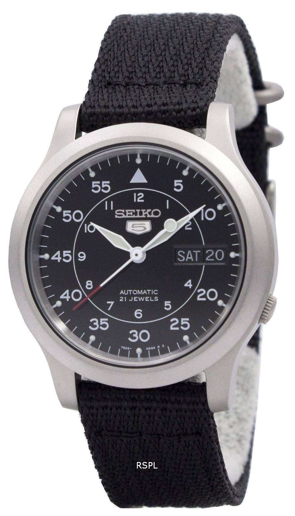 Seiko Automatic Military Nylon Mens Watch SNK809K2 - CityWatches IN