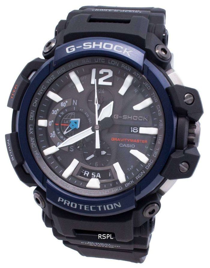 Casio G-Shock GRAVITYMASTER GPW-2000-1A2 World Time Solar 200M Men's Watch