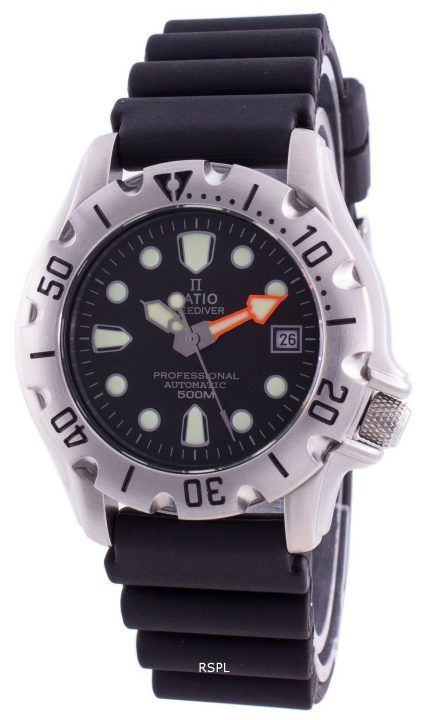 Ratio Free Diver Professional 500M Sapphire Automatic 32BJ202A-BLK Men's Watch