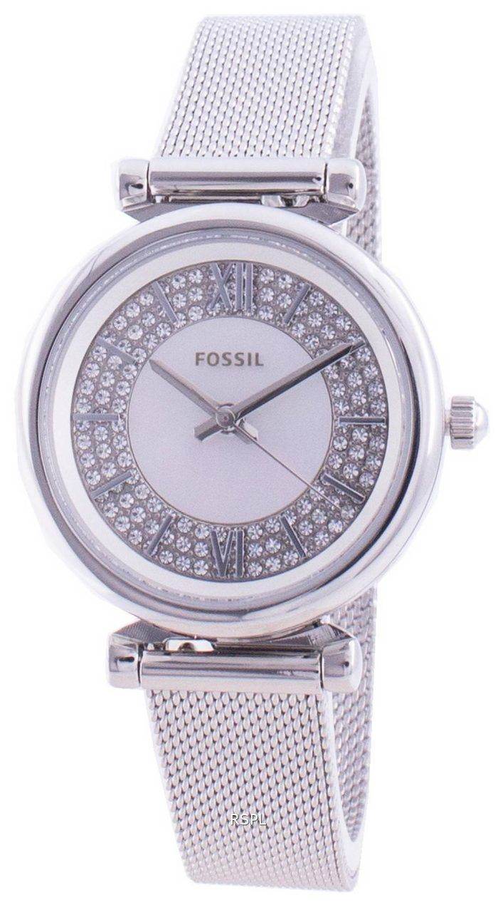 Fossil Carlie Mini ES4837 Quartz Diamond Accents Women's Watch