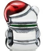 PANDORA 791391ENMX Christmas Bear Women's Charm