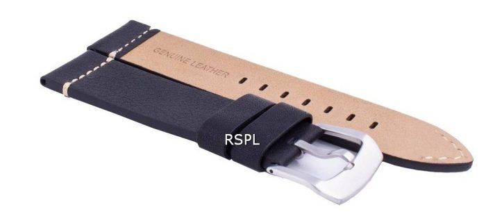 Ratio LS20 Black Leather Strap 22mm