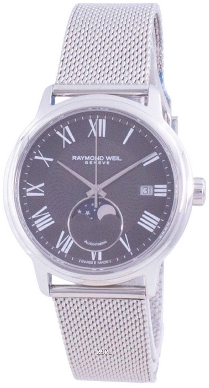 Raymond Weil Maestro Geneve Moon Phase Automatic 2239M-ST-00609 Mens Watch