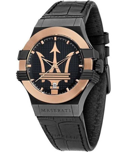 Maserati Potenza Black Dial Quartz R8851108032 100M Mens Watch