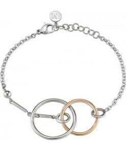 Morellato Cerchi Stainless Steel PVD Rose Gold Tone SAKM16 Womens Bracelet