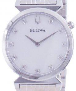 Bulova Classic Diamond Accents Quartz 96P216 Womens Watch