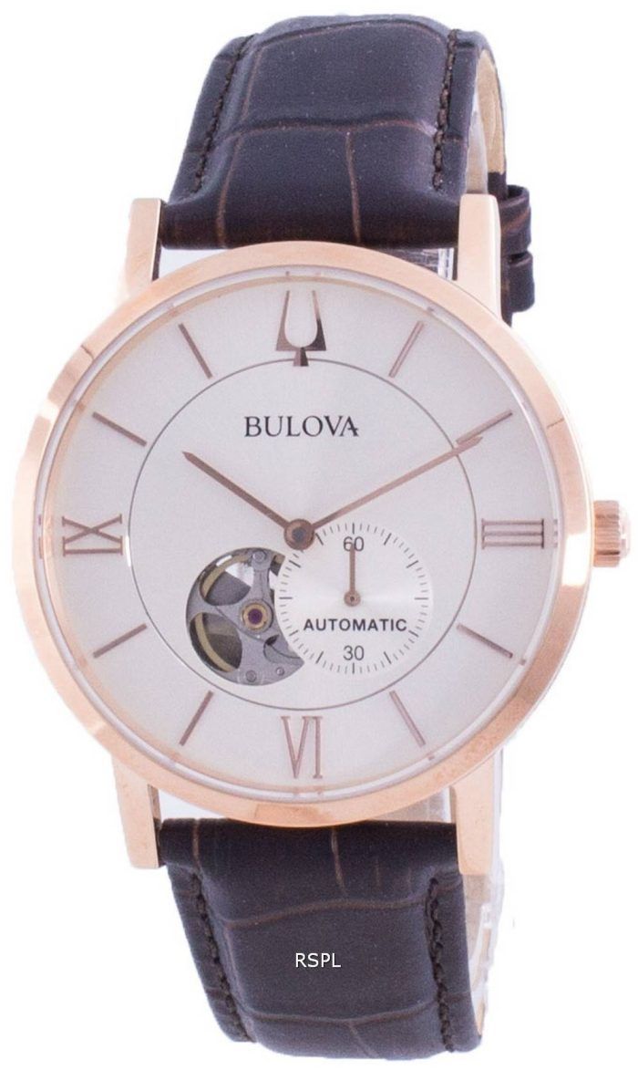 Bulova American Clipper Silver Dial Automatic 97A150 Mens Watch