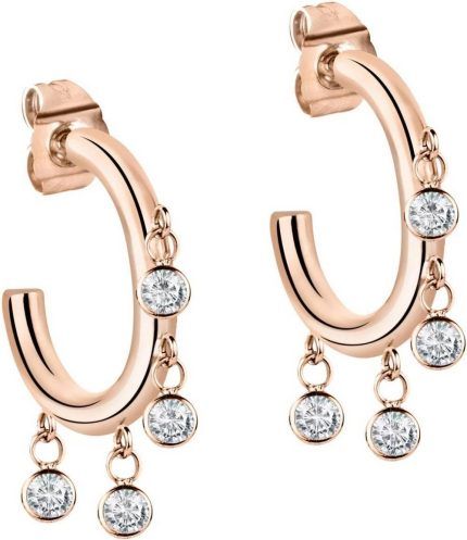 Morellato Cerchi Rose Gold Tone Stainless Steel SAKM54 Womens Earring