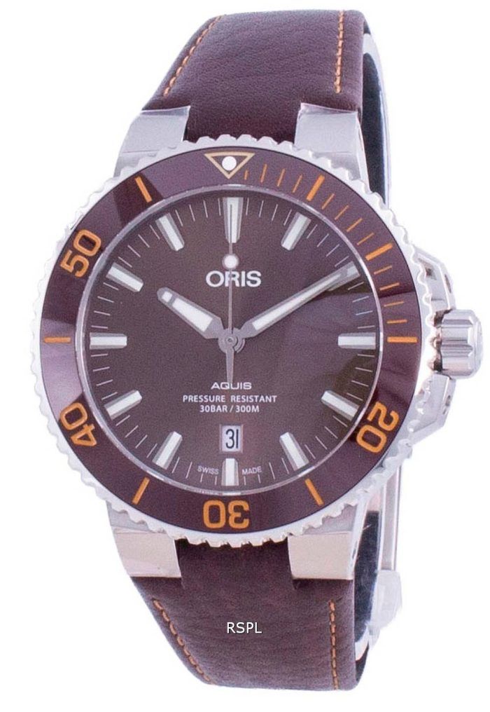 Oris Aquis Date Automatic Diver's 01-733-7730-4152-07-5-24-12EB 300M Men's Watch