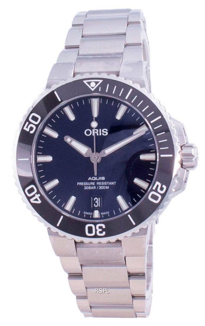 Oris Aquis Date Automatic Diver's 01-733-7732-4135-07-8-21-05PEB 300M Men's Watch