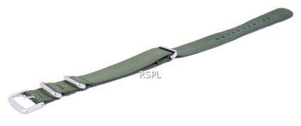 Ratio Brand NATOS12 Green Nylon Strap 18mm