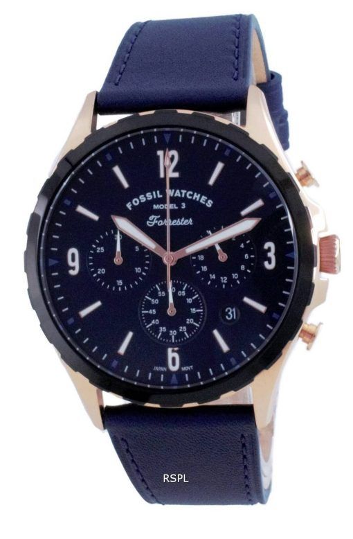 Fossil Forrester Chronograph Leather Quartz FS5814 Mens Watch