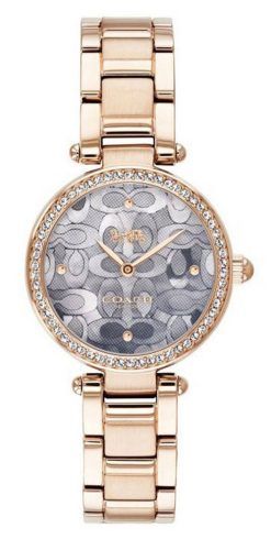 Coach Park Crystal Accents Rose Gold Tone Stainless Steel Quartz 14503226 Womens Watch