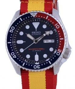 Seiko Automatic Divers Polyester Japan Made SKX009J1-var-NATO29 200M Mens Watch