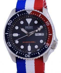 Seiko Automatic Divers Polyester SKX009K1-var-NATO25 200M Mens Watch