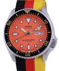 Seiko Automatic Divers Japan Made Polyester SKX011J1-var-NATO26 200M Mens Watch