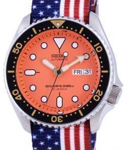 Seiko Automatic Divers Japan Made Polyester SKX011J1-var-NATO27 200M Mens Watch