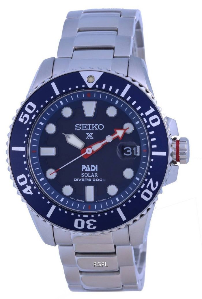 Seiko Prospex Padi Special Edition Blue Dial Solar Divers SNE549 SNE549P1 SNE549P 200M Mens Watch
