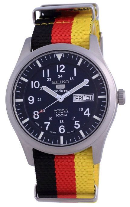 Seiko 5 Sports Automatic Polyester SNZG11J1-var-NATO26 100M Mens Watch