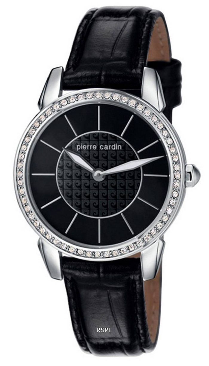 Pierre Cardin Petit Soleil Black Dial Quartz PC106082F02 100M Womens Watch