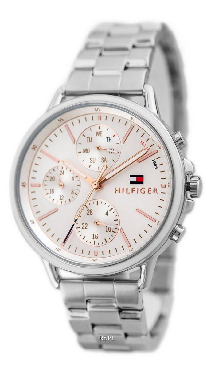 Tommy Hilfiger Carly Silver Dial Stainless Steel Quartz 1781787 Womens Watch