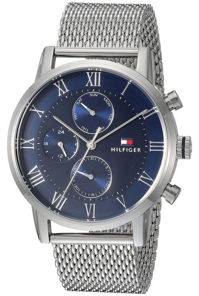 Tommy Hilfiger Kane Blue Dial Stainless Steel Quartz 1791398 Mens Watch